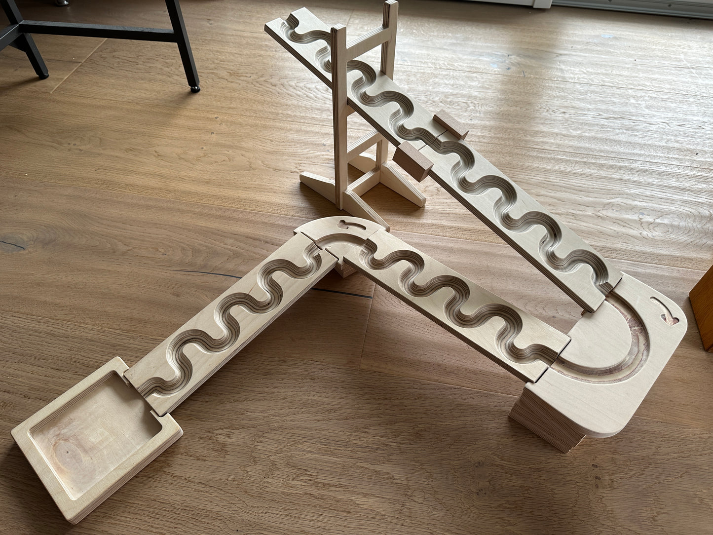 Kurven-Set klein Erweiterung für Murmelbahn Basic Set