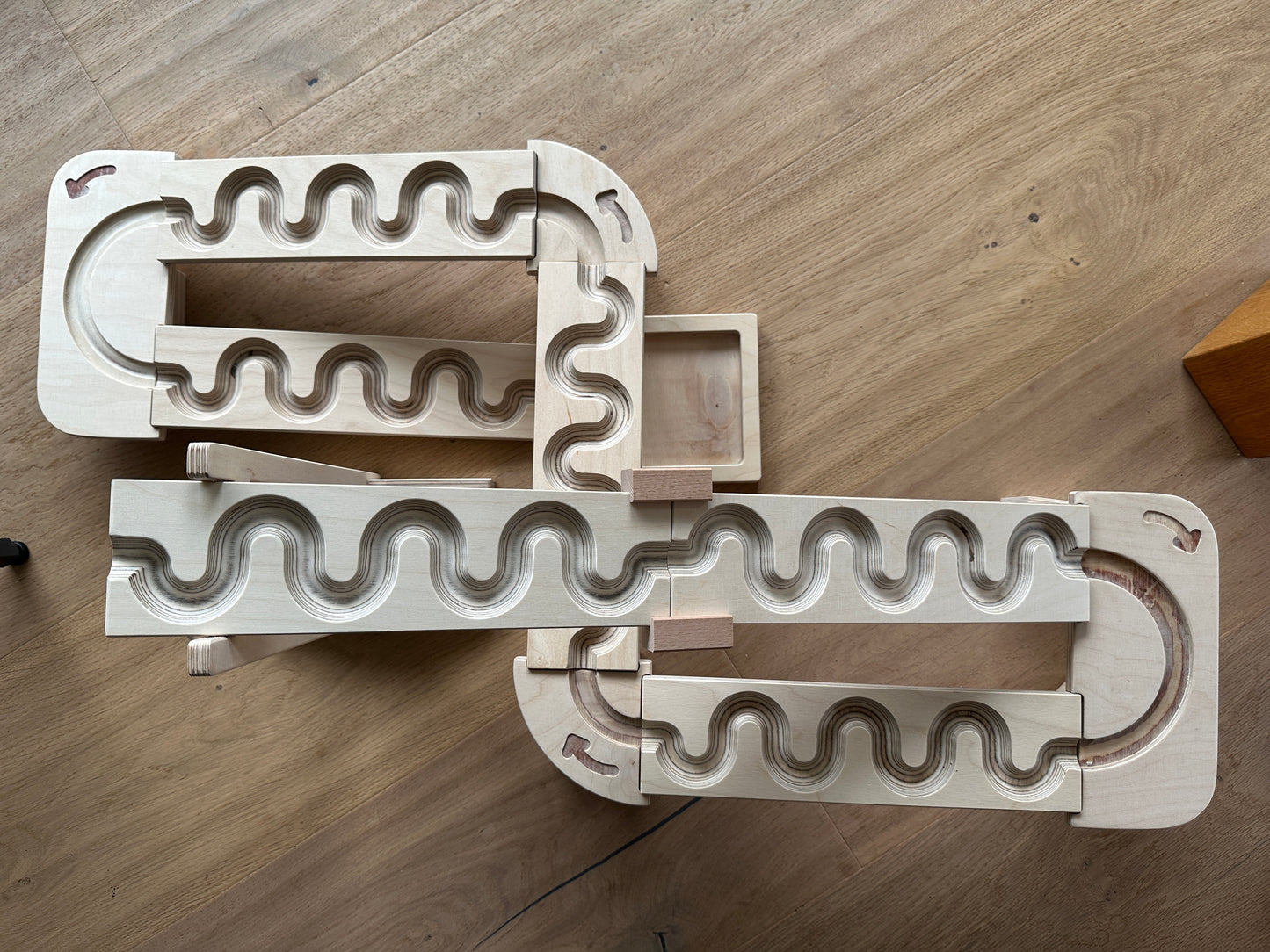 Kurven-Set groß - Erweiterung für Murmelbahn Basic Set