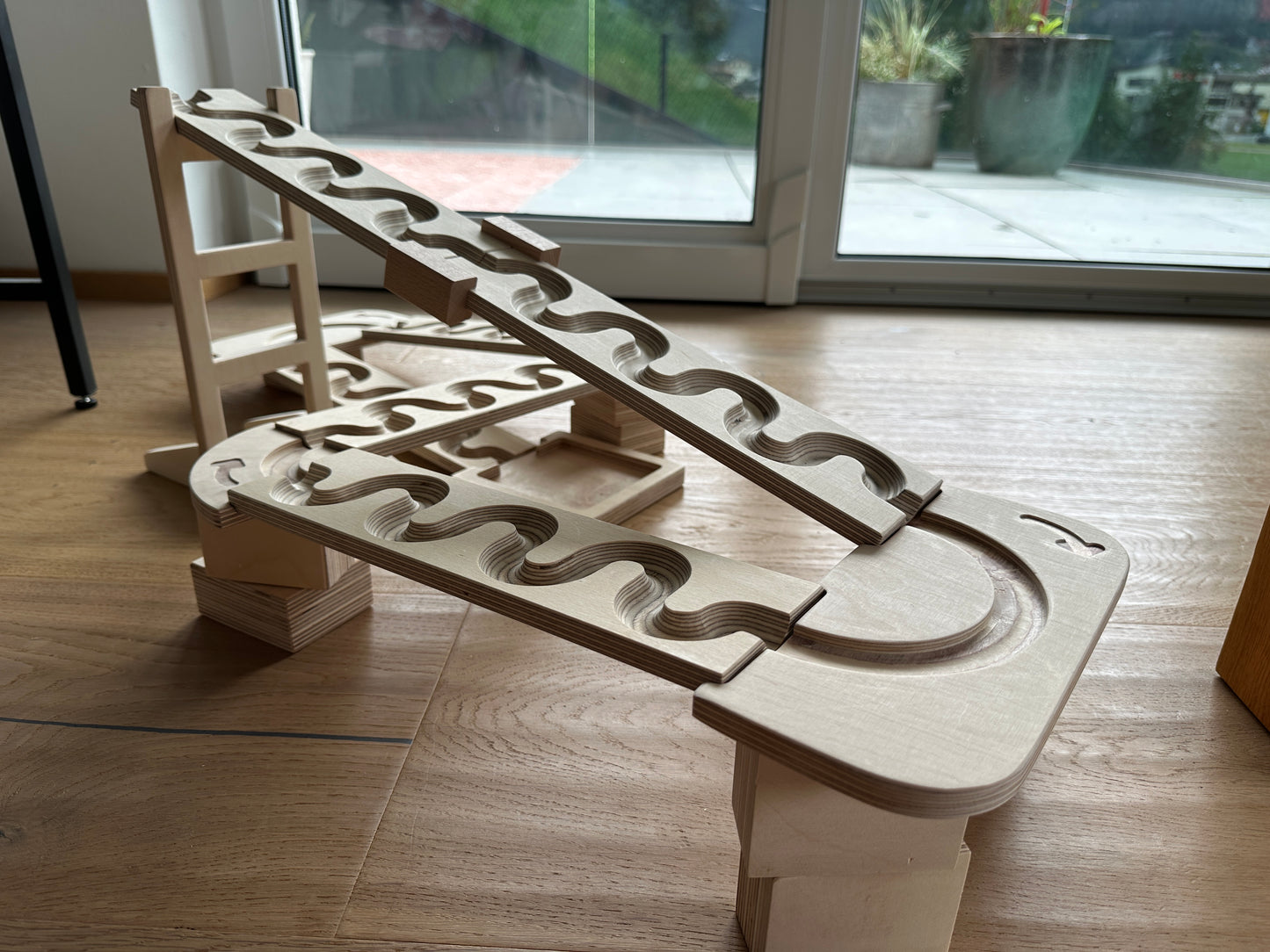 Kurven-Set groß - Erweiterung für Murmelbahn Basic Set