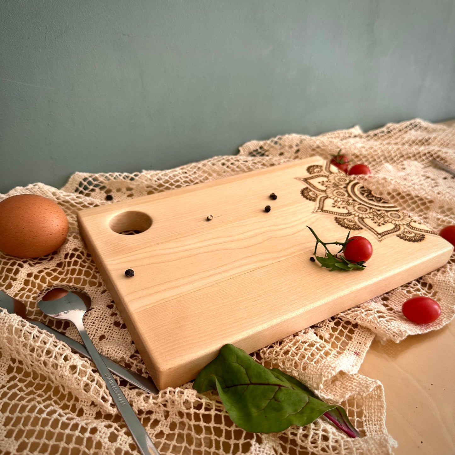 Mandala Frühstücksbrett