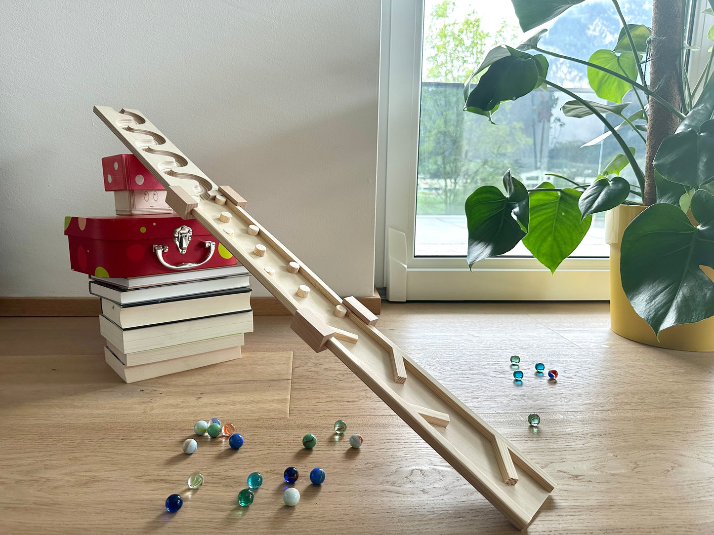 3 verschiedene Murmelbahn Platten Set