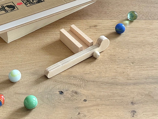 Schranke für Murmelbahn Platten