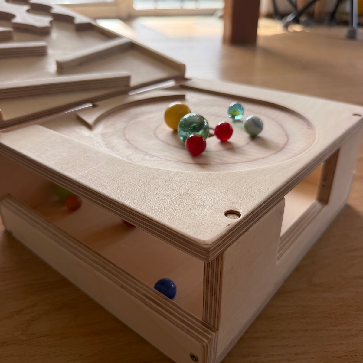 1-Meter Murmelbahn-System – für Kitas, Hotels & Spielräume