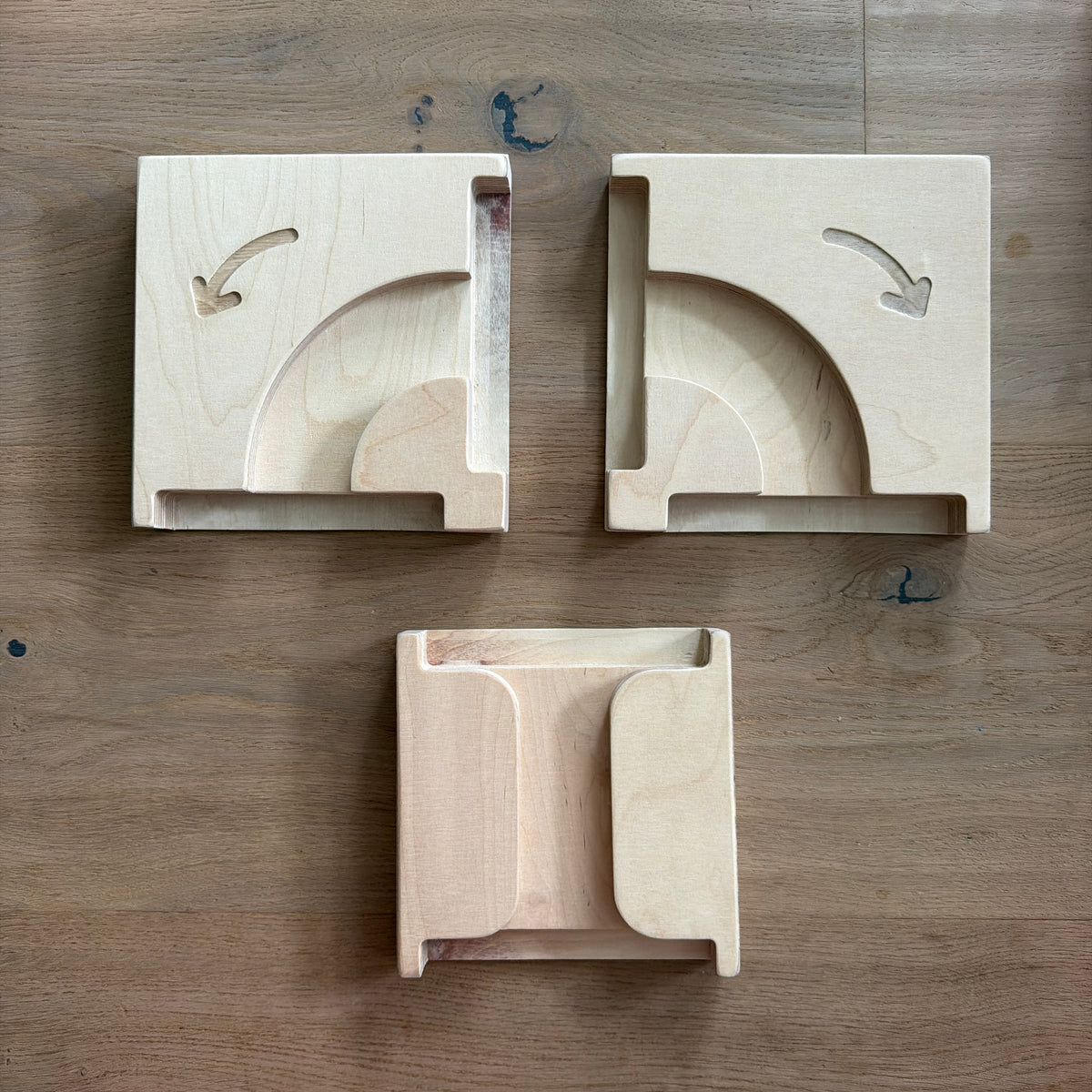 Kugelbahn mit Holzkästen – 5 cm Kugeln