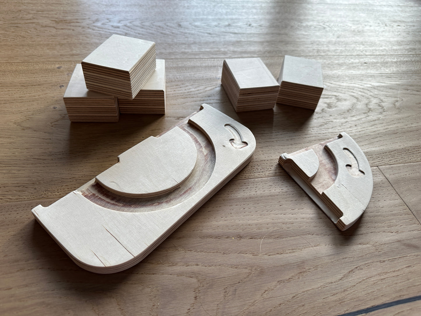 Holzkurve für Murmelbahn – Handgefertigte Erweiterung, Kugelbahn Zubehör, Holzspielzeug, nachhaltiges Murmelspiel, Bahn Kurve