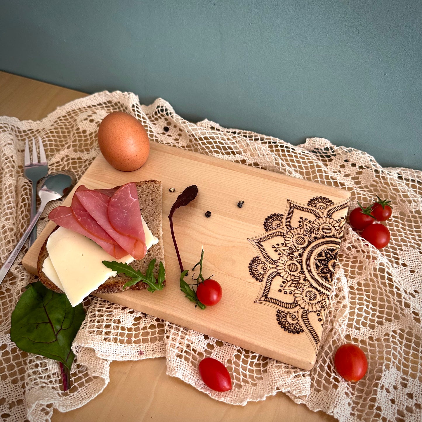 Mandala Frühstücksbrett