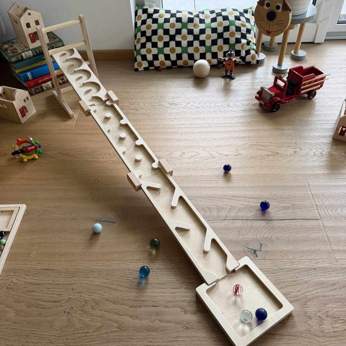 3 Platten Kombi - Murmelbahn-Set für große Murmeln