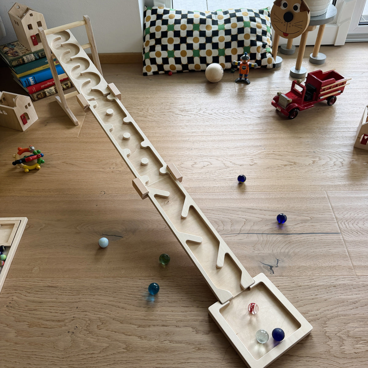 3 Platten Kombi - Murmelbahn-Set für große Murmeln