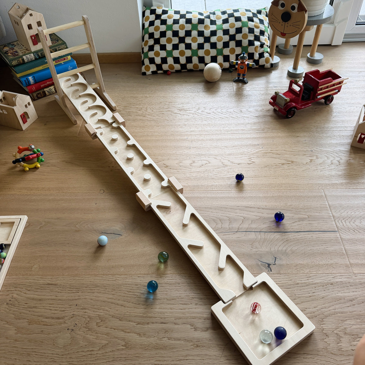 3 Platten Kombi - Murmelbahn-Set für große Murmeln