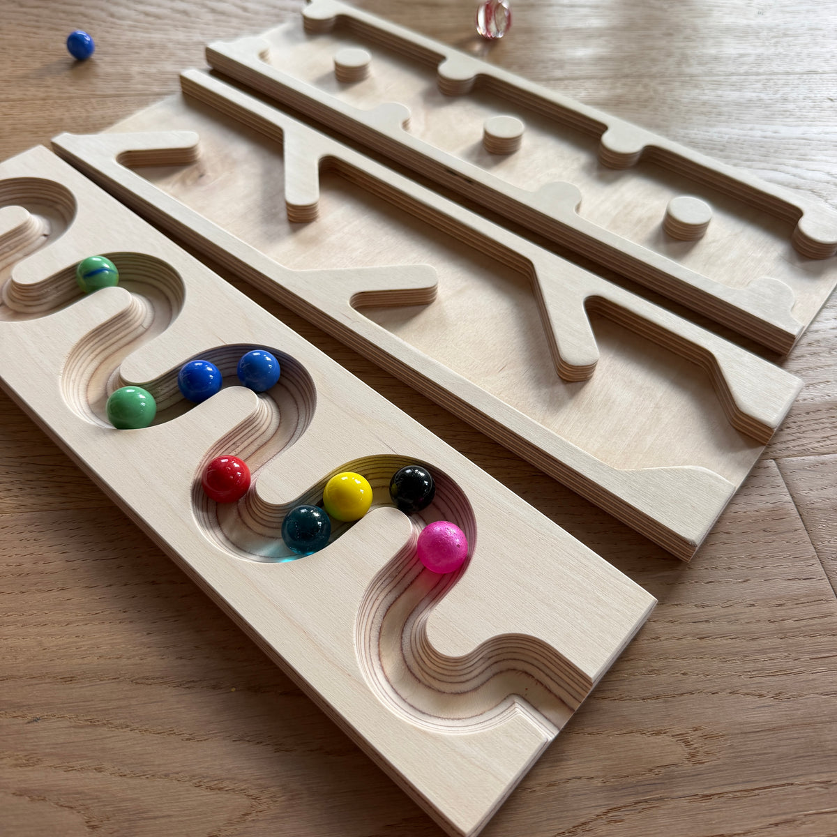 2 Marble Run Plate Set