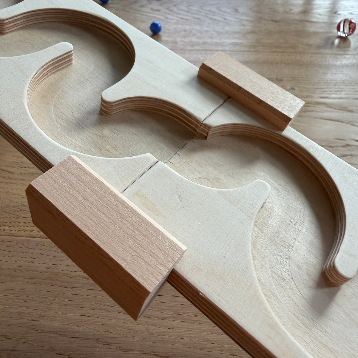 3 Platten Kombi - Murmelbahn-Set für große Murmeln